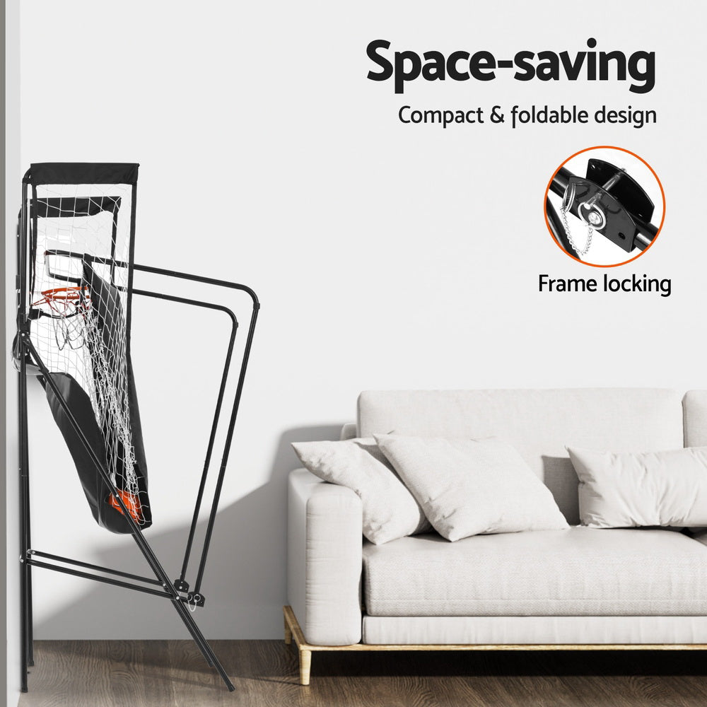 Arcade Basketball Game Hoop LED Electronic Scorer Single Shot Indoor Kid Adult-Gift & Novelty > Games-PEROZ Accessories