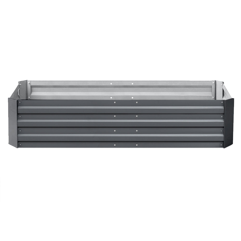 Green Fingers Garden Bed 150x90cm Planter Box Raised Container Galvanised Steel-Home & Garden > Garden Beds-PEROZ Accessories