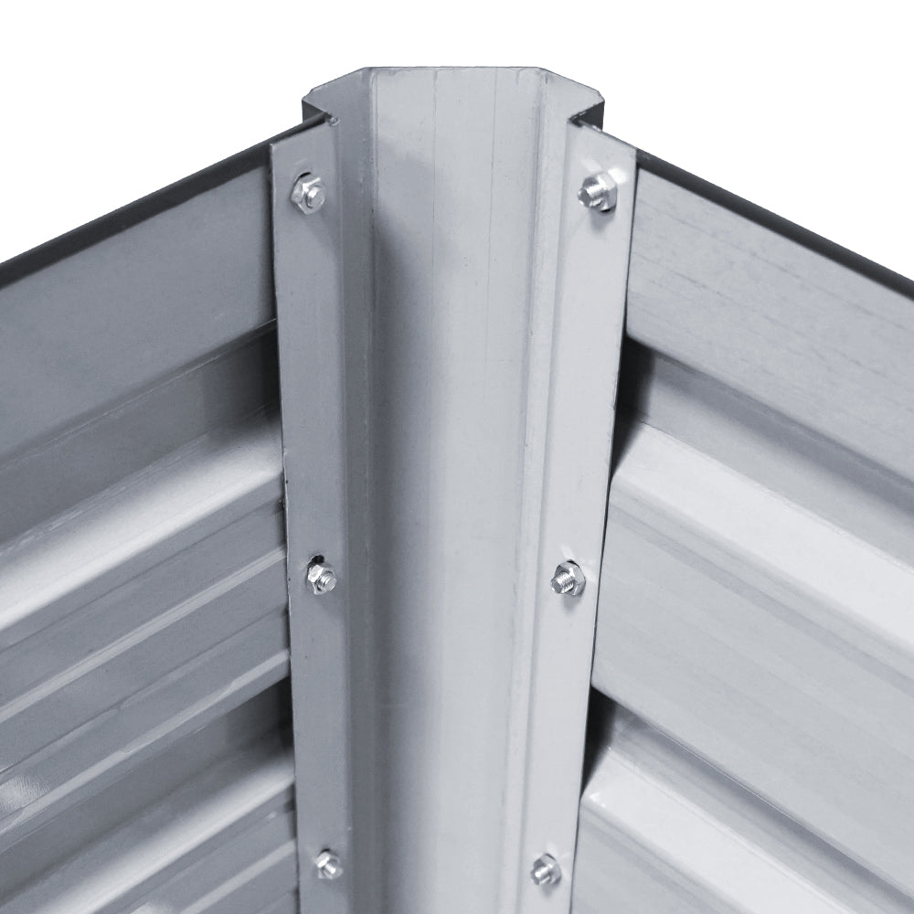 Green Fingers Garden Bed 240X80X45cm Planter Box Raised Container Galvanised Herb-Home & Garden > Garden Beds-PEROZ Accessories