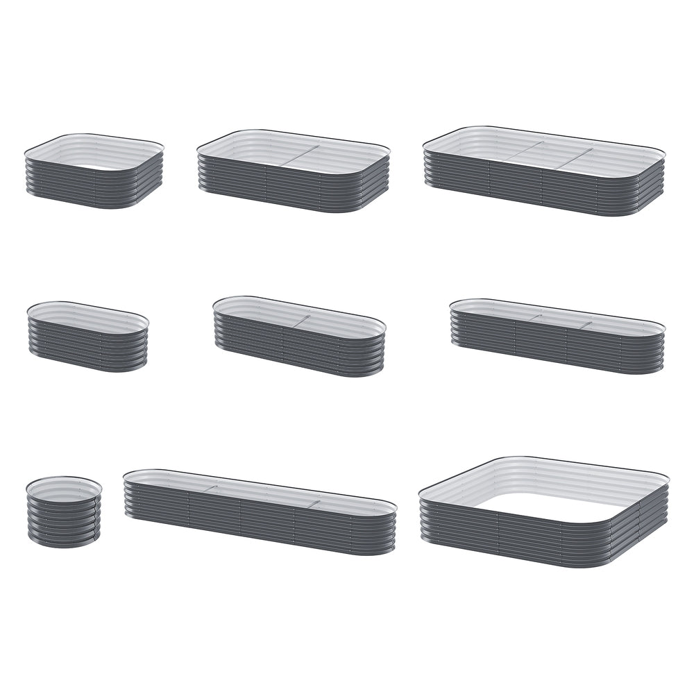 Green Fingers Garden Bed 9 In 1 Modular Planter Box 40CM height-Home & Garden > Garden Beds > Garden Beds & Planters-PEROZ Accessories