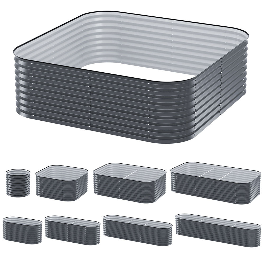 Green Fingers Garden Bed 9 In 1 Modular Planter Box 56CM height-Home & Garden > Garden Beds > Garden Beds & Planters-PEROZ Accessories