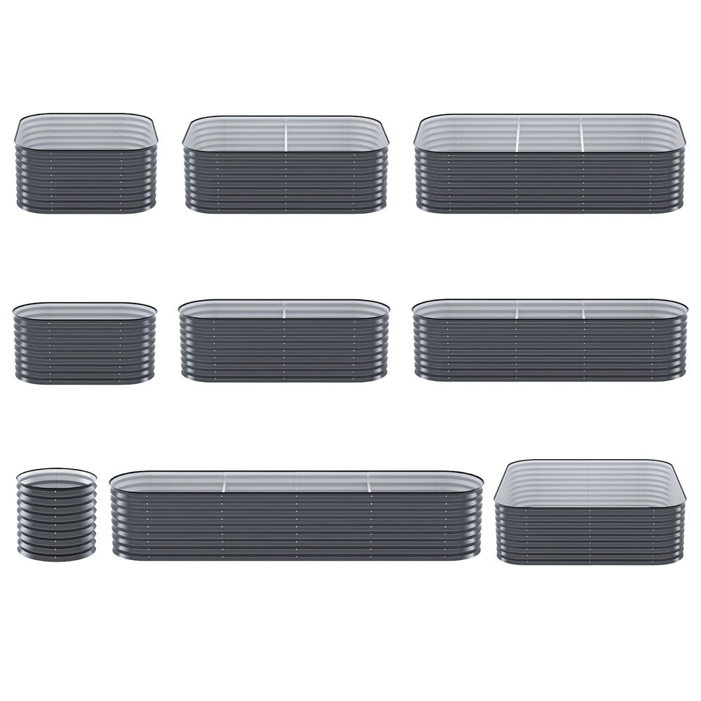 Green Fingers Garden Bed 9 In 1 Modular Planter Box 56CM height-Home & Garden > Garden Beds > Garden Beds & Planters-PEROZ Accessories