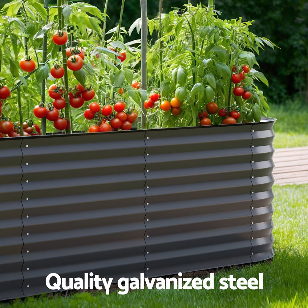 Green Fingers Garden Bed 9 In 1 Modular Planter Box 56CM height-Home & Garden > Garden Beds > Garden Beds & Planters-PEROZ Accessories