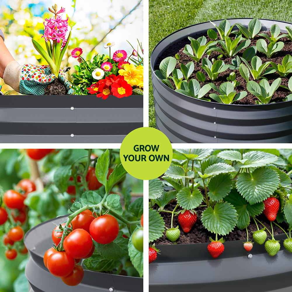 Green Fingers Garden Bed 80X68cm Planter Box-Home & Garden > Greenhouses > Greenhouses & Accessories-PEROZ Accessories