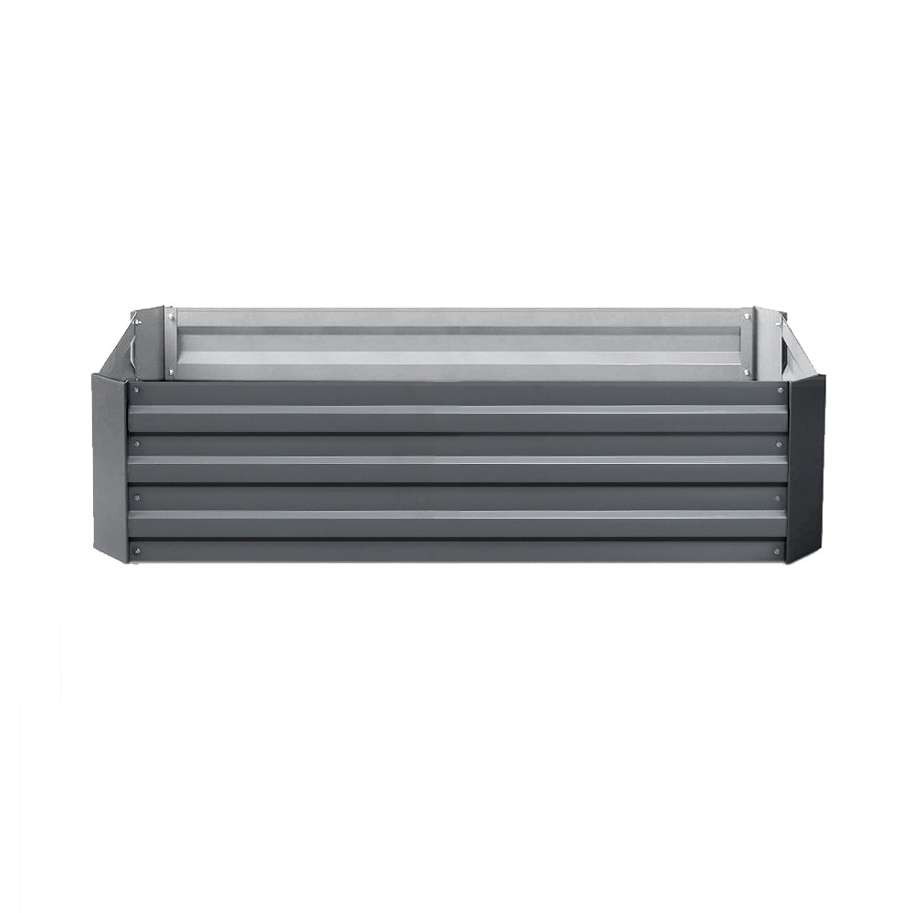 Green Fingers 2x Garden Bed 120x90cm Planter Box Raised Container Galvanised Herb-Home & Garden > Garden Beds-PEROZ Accessories