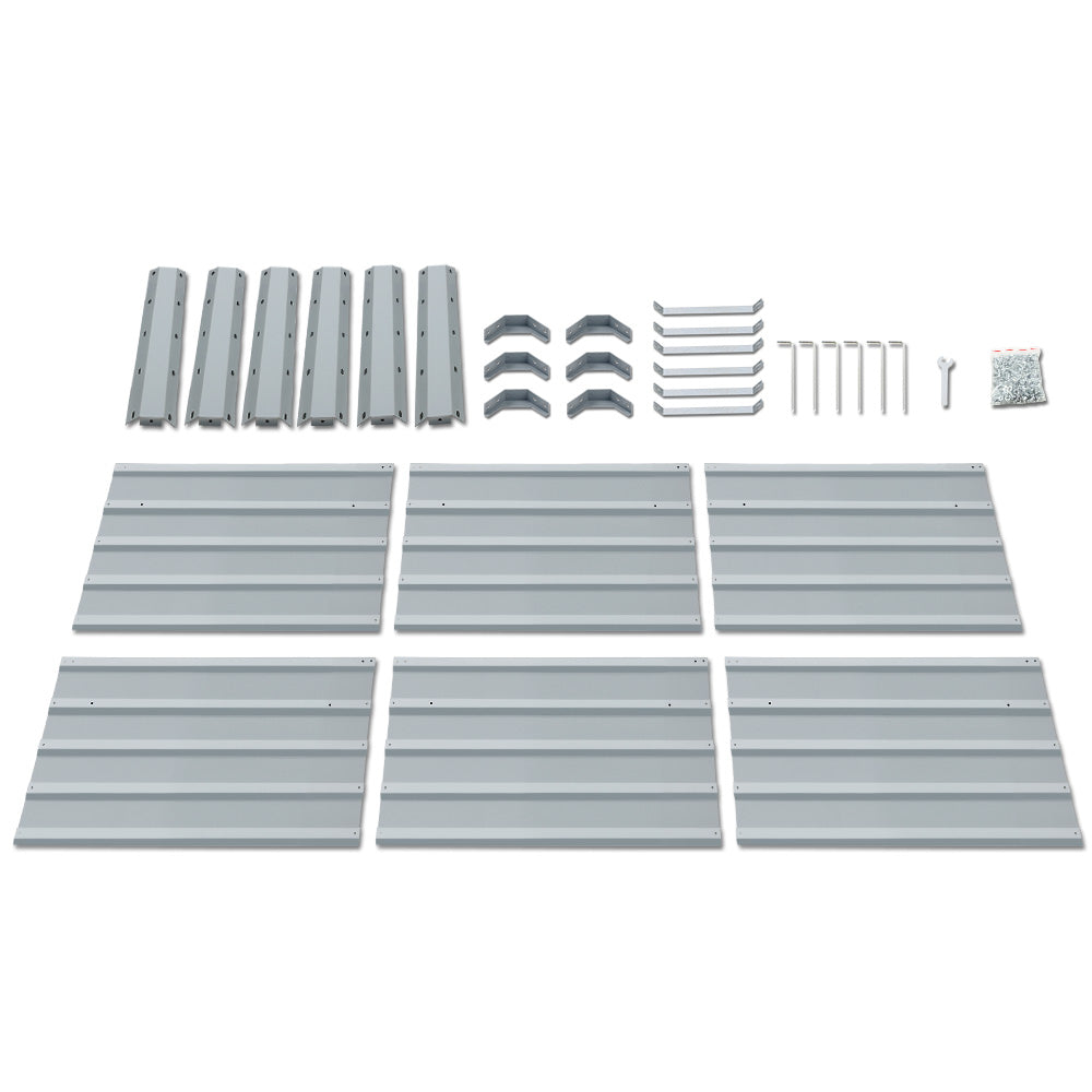 Green Fingers 2x Garden Bed 130x130x46cm Planter Box Raised Container Galvanised-Home & Garden > Garden Beds-PEROZ Accessories