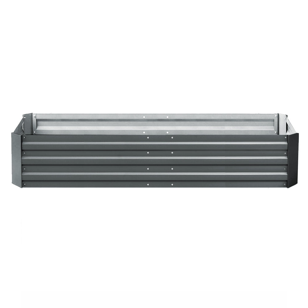 Green Fingers 2x Garden Bed 210x90cm Planter Box Raised Container Galvanised Herb-Home & Garden > Garden Beds-PEROZ Accessories