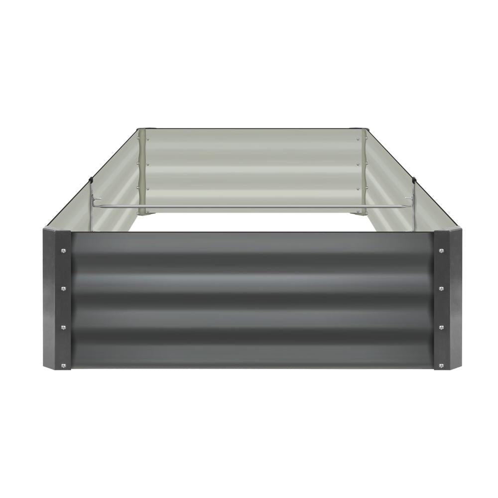 Livsip 210 x 90 x 30cm Garden Bed Galvanised Steel Raised Garden Bed 4pcs-Garden Beds-PEROZ Accessories