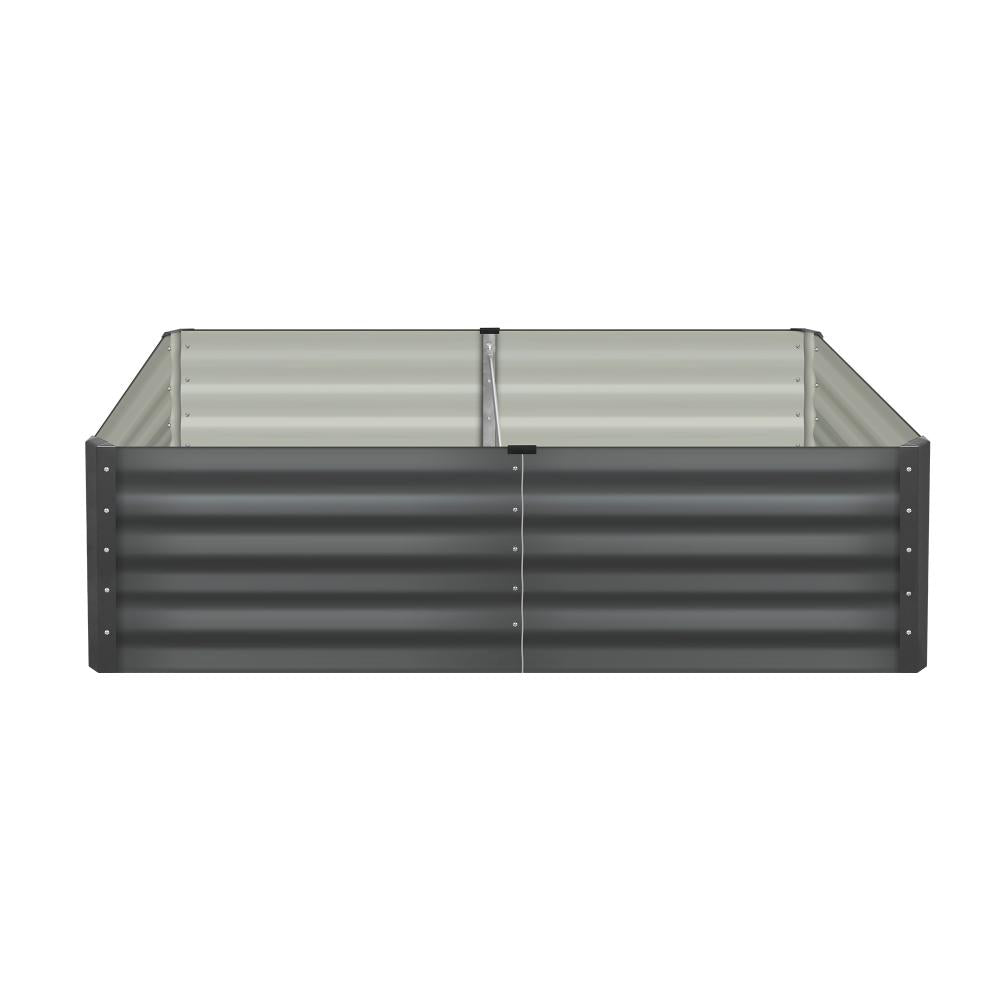Livsip Garden Raised Bed Vegetable Planter Kit x2 Galvanised Steel 120x80x45CM-Garden Beds-PEROZ Accessories