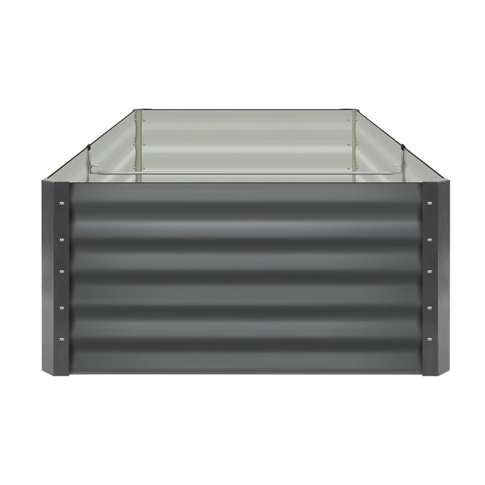 Livsip Garden Raised Bed Vegetable Planter Kit x2 Galvanised Steel 120x80x45CM-Garden Beds-PEROZ Accessories