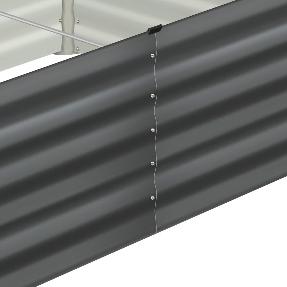 Livsip Garden Raised Bed Vegetable Planter Kit x2 Galvanised Steel 120x80x45CM-Garden Beds-PEROZ Accessories