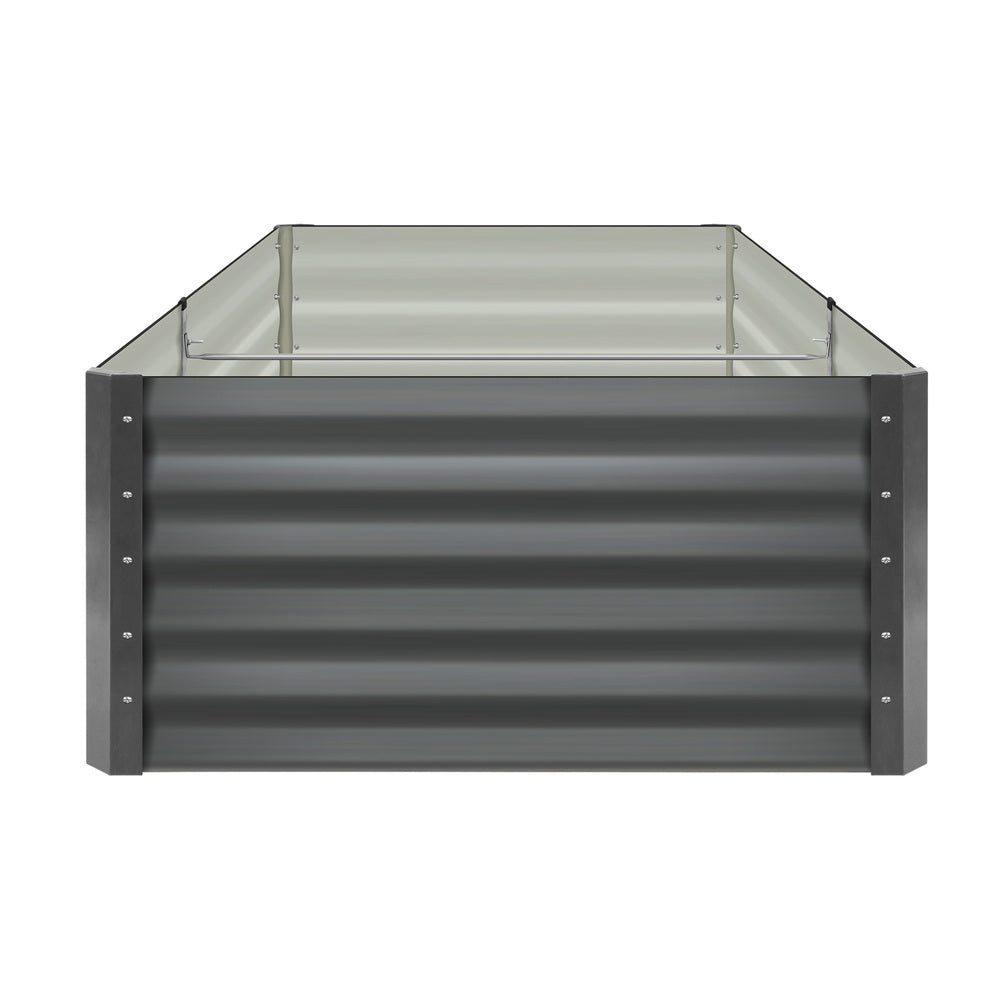 Livsip 160 x 80 x 45cm Garden Bed Galvanised Steel Raised Garden Bed 4pcs-Garden Beds-PEROZ Accessories