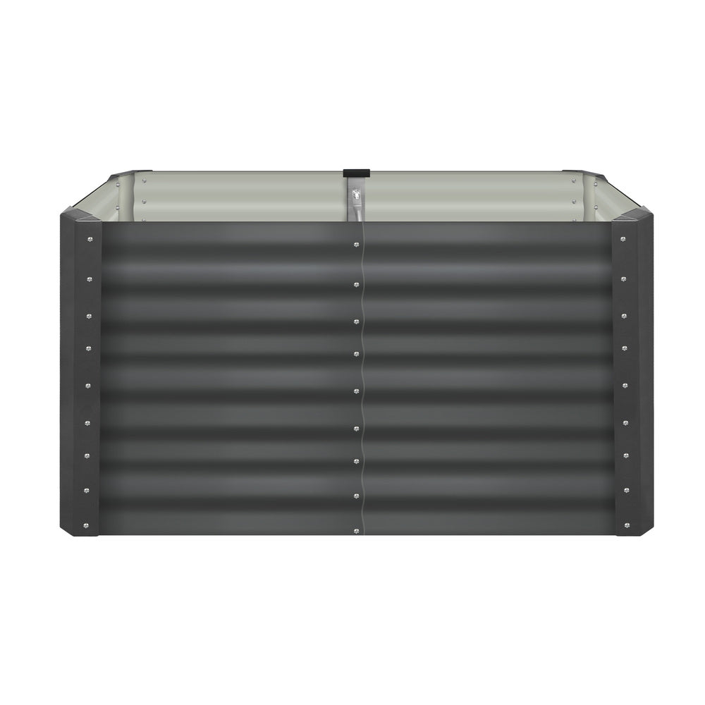Livsip 120 x 80 x 73cm Garden Bed Galvanised Steel Raised Garden Bed 4pcs-Garden Beds-PEROZ Accessories