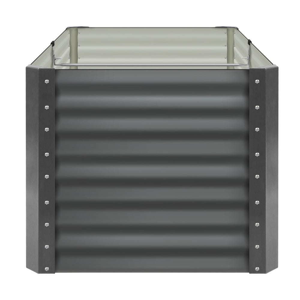 Livsip 160 x 80 x 73cm Garden Bed Galvanised Steel Raised Garden Bed 4pcs-Garden Beds-PEROZ Accessories