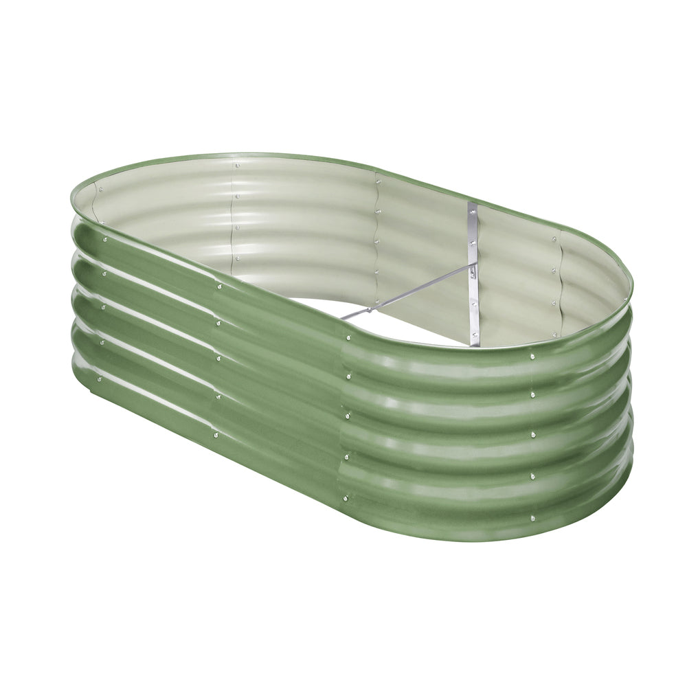 Livsip Garden Bed 160x80x42cm Planter Box Raised Container Galvanised Green-Garden Bed-PEROZ Accessories