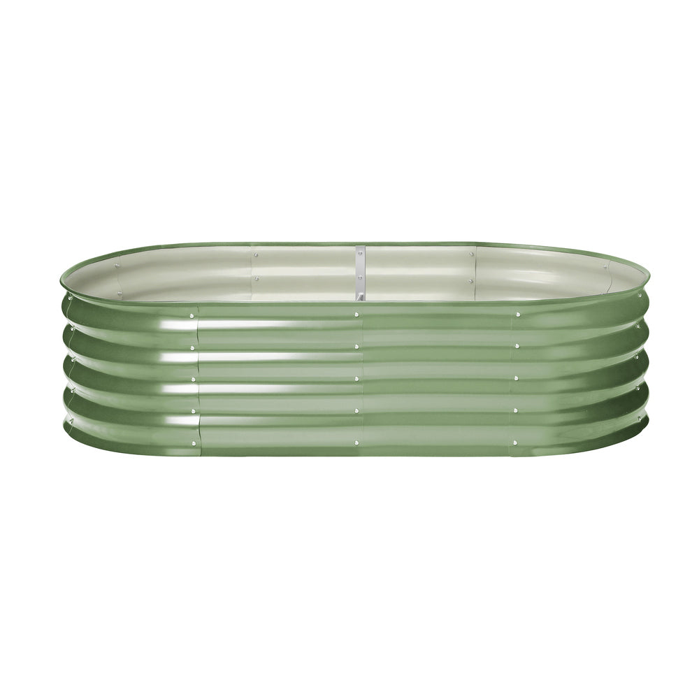 Livsip 2x Garden Bed 160x80x42cm Planter Box Raised Container Galvanised Green-Garden Bed-PEROZ Accessories
