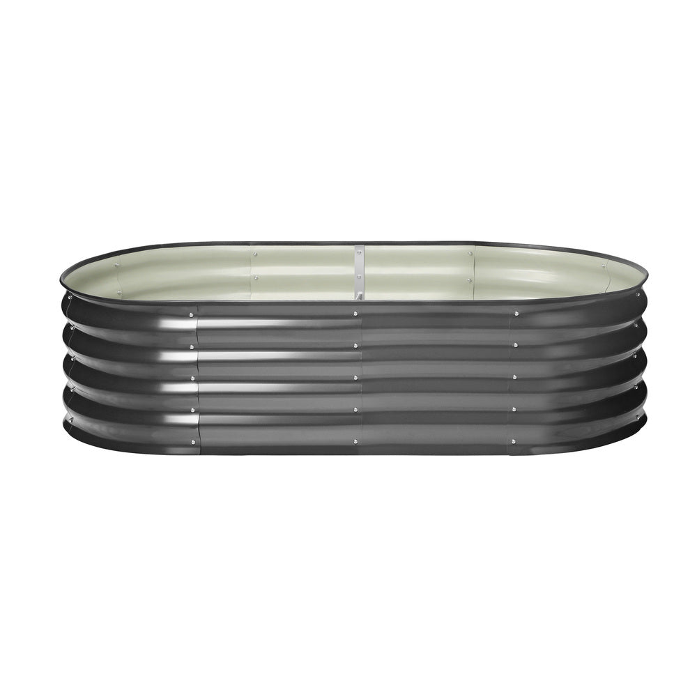 Livsip Galvanised Raised Garden Bed Steel Vegetable Planter 160X80X42CM-Garden Beds-PEROZ Accessories