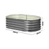 Livsip 3X Garden Bed Galvanised Raised Garden Bed 160X80X42CM-Garden Beds-PEROZ Accessories