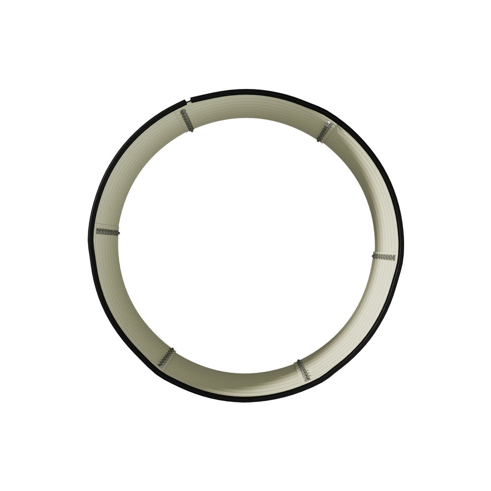 Livsip Garden Bed 90x45cm Galvanised Steel Round-Garden Bed-PEROZ Accessories