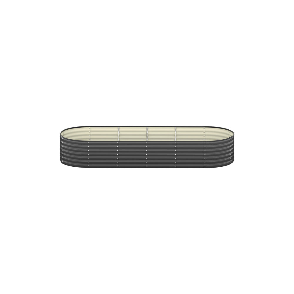 Livsip Raised Garden Bed 240cmX80cmX56cm Galvanised Steel Garden Bed 2pcs-Garden Beds-PEROZ Accessories