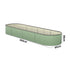 Livsip 3x Garden Bed 320x80x56cm Planter Box Raised Container Galvanised Green-Garden Bed-PEROZ Accessories