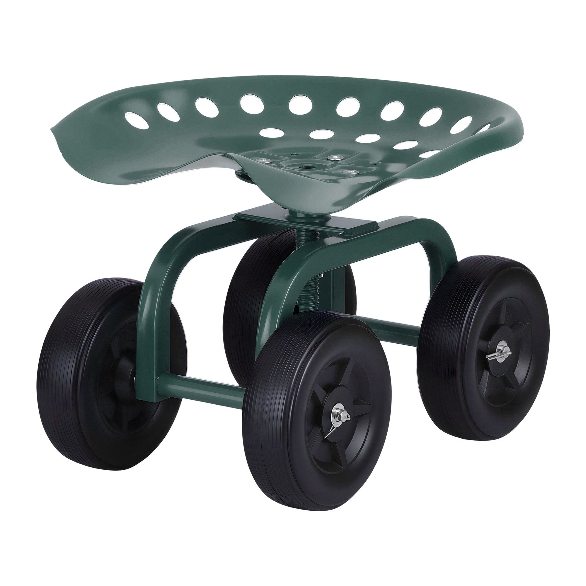 Gardeon Garden Seat 360 Swivel Rolling Adjustable Height Work Scooter Cart Wheels Heavy Duty 150kg-Baby & Kids > Kid&