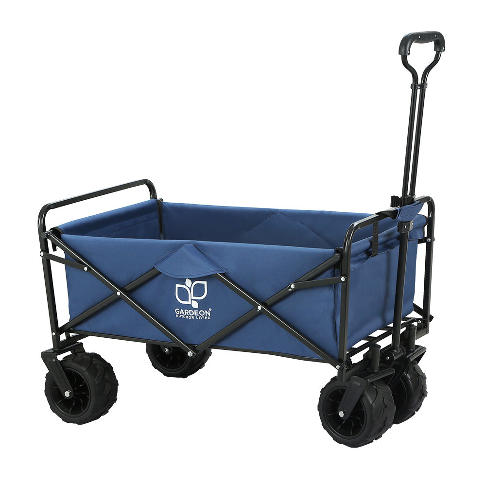 Gardeon Garden Cart Folding 120kg Trolley Camping Wagon Barrow Outdoor Beach-Garden Cart-PEROZ Accessories