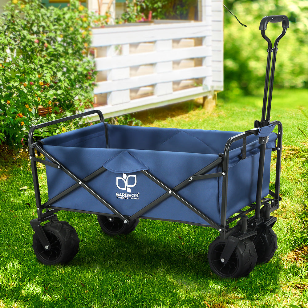 Gardeon Garden Cart Folding 120kg Trolley Camping Wagon Barrow Outdoor Beach-Garden Cart-PEROZ Accessories