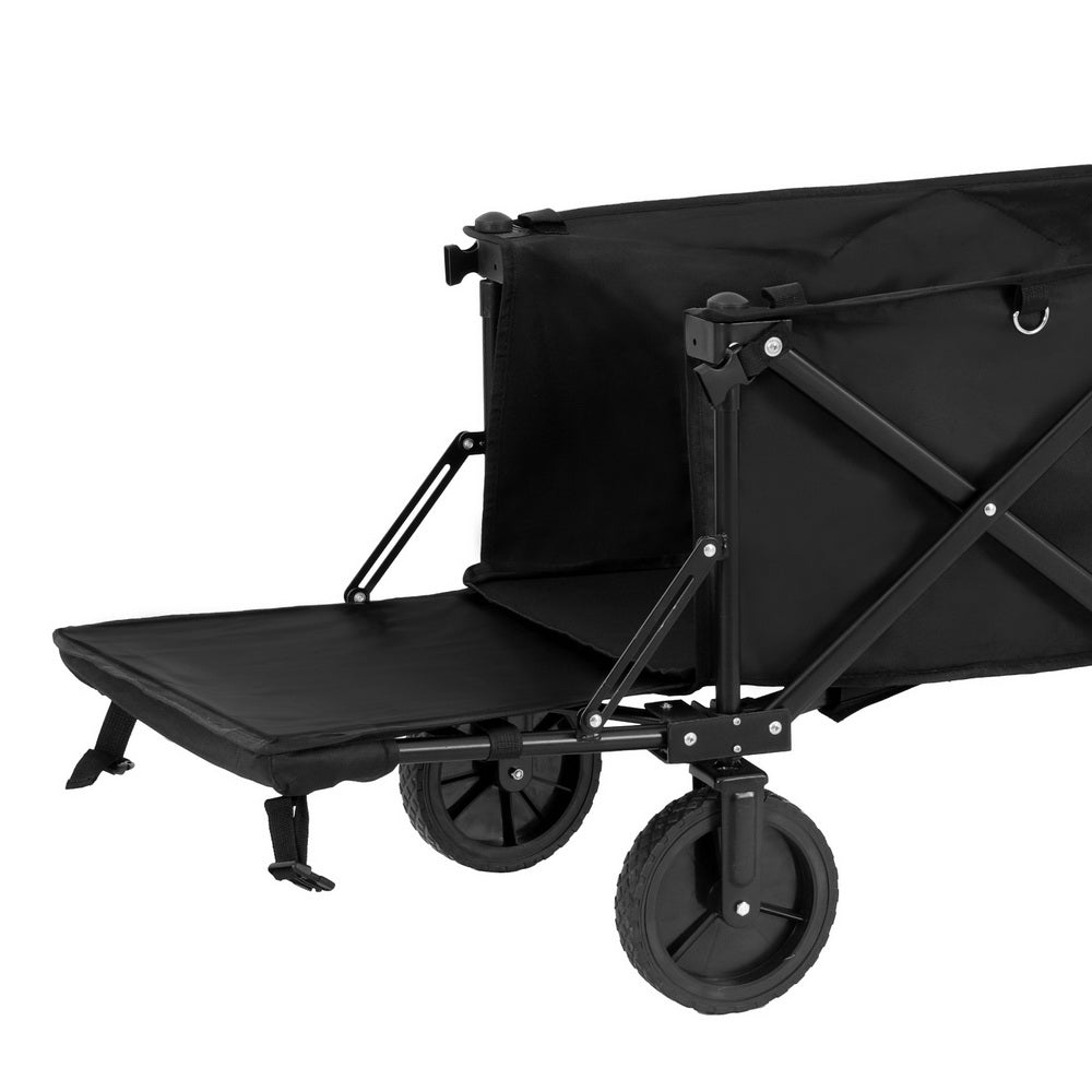 Gardeon Garden Cart with Opening Rear Black-Furniture > Dining > Kitchen & Dining Trolleys-PEROZ Accessories