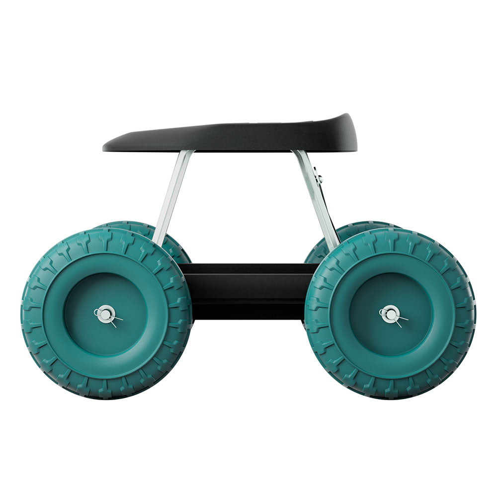Gardeon Garden Cart Rolling Stool with Wheels Gardening Helper Seat Farm Yard-Garden Cart-PEROZ Accessories