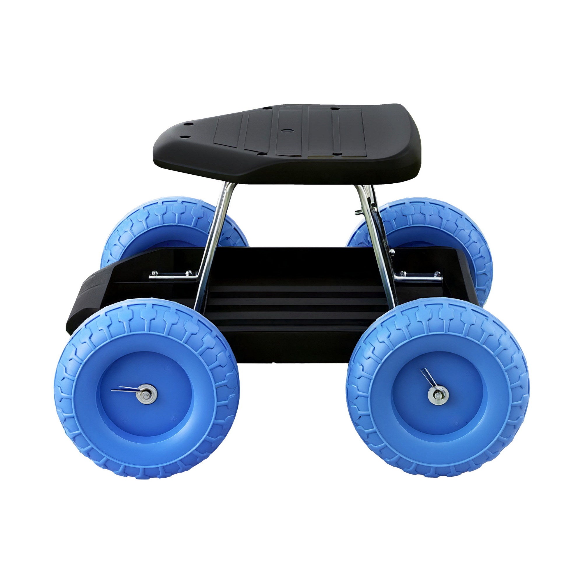 Gardeon Garden Cart Seat with Wheels, Rolling Work Stool with Tool Storage Tray, 440lbs (200kg) Heavy Duty Capacity Garden Stool for Outdoor Yard Work, Car Detailing, and Garage Maintenance, Blue/Black-Baby & Kids > Kid&