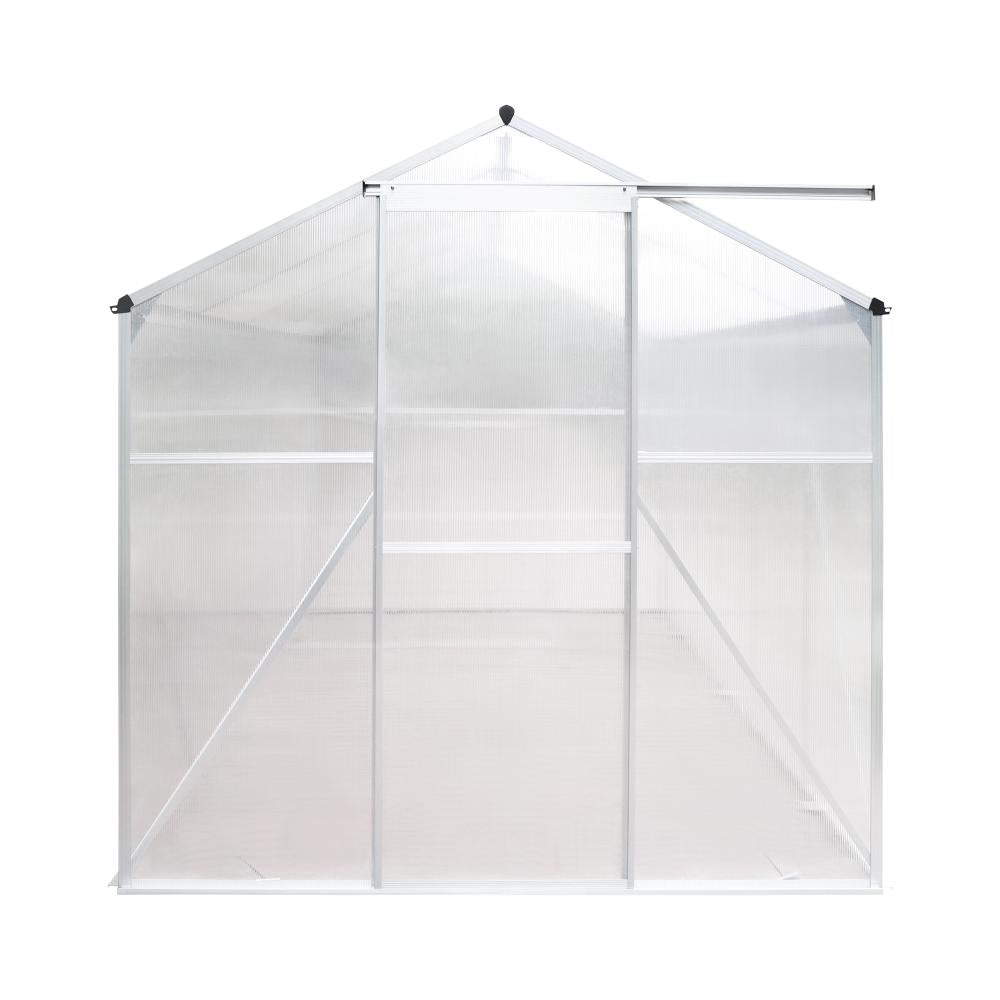 Livsip Greenhouse Aluminium Green House Shed Polycarbonate Walk in 3.1x1.9M-Greenhouse-PEROZ Accessories