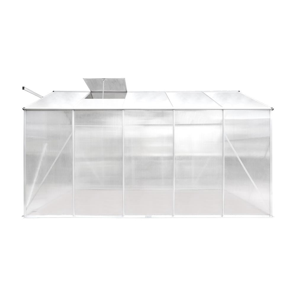 Livsip Greenhouse Aluminium Green House Shed Polycarbonate Walk in 3.1x1.9M-Greenhouse-PEROZ Accessories