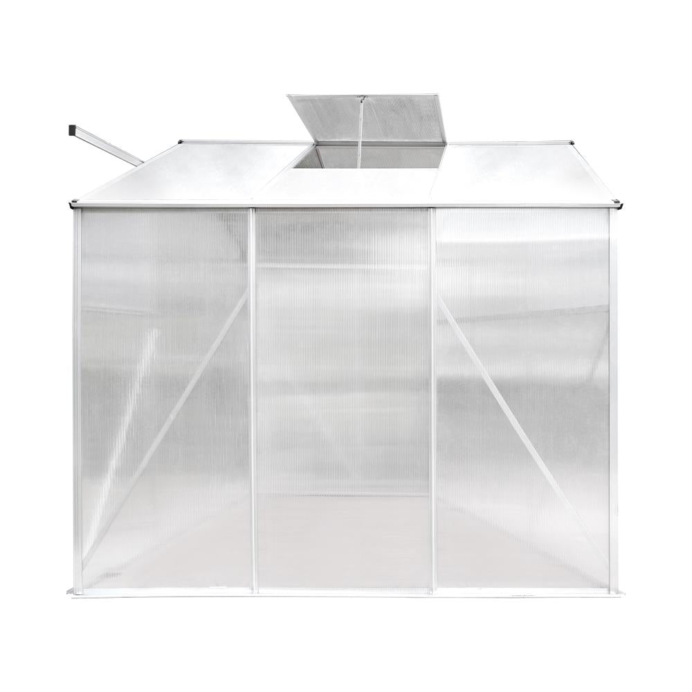 Livsip Greenhouse Aluminium Green House Shed Polycarbonate Walk in 1.9x1.9M-Greenhouse-PEROZ Accessories