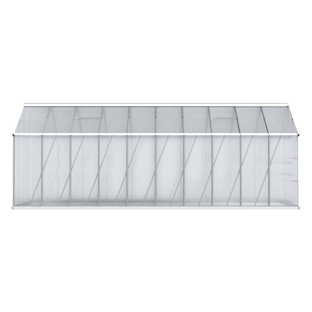 Green Fingers Greenhouse 6.03x2.44x2.68M Double Doors Aluminium Green House Garden Shed-Home & Garden > Green Houses-PEROZ Accessories