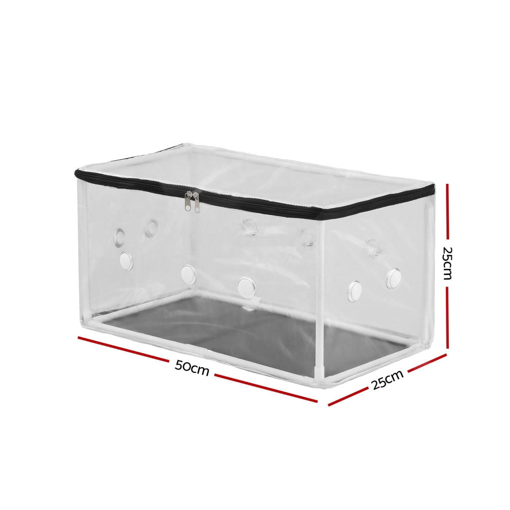 Green Fingers Mini Greenhouse 50x25x25cm PVC Cover for Mushrooms Succulents-Home & Garden > Greenhouses > Greenhouses & Accessories-PEROZ Accessories