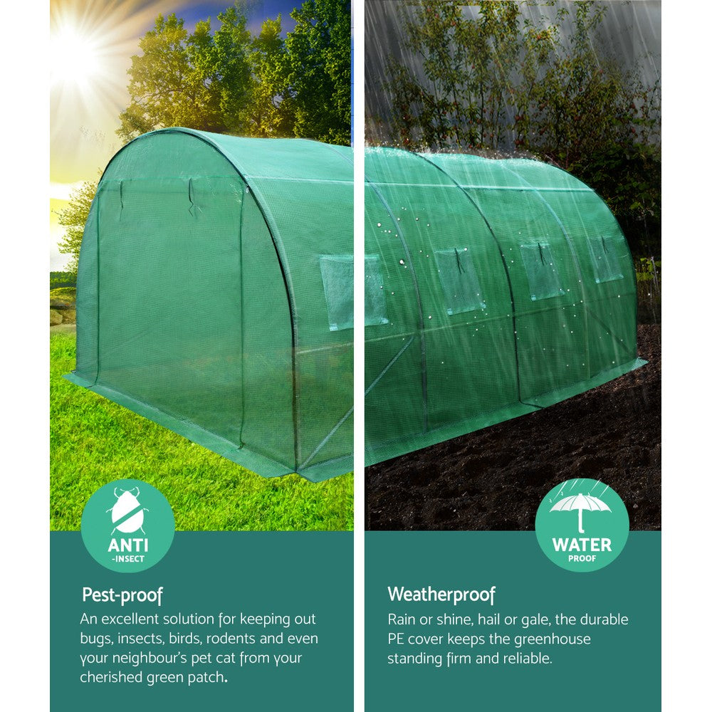 Green Fingers Greenhouse 4x3x2M Walk in Green House Tunnel Plant Garden Shed Dome-Home & Garden > Green Houses-PEROZ Accessories