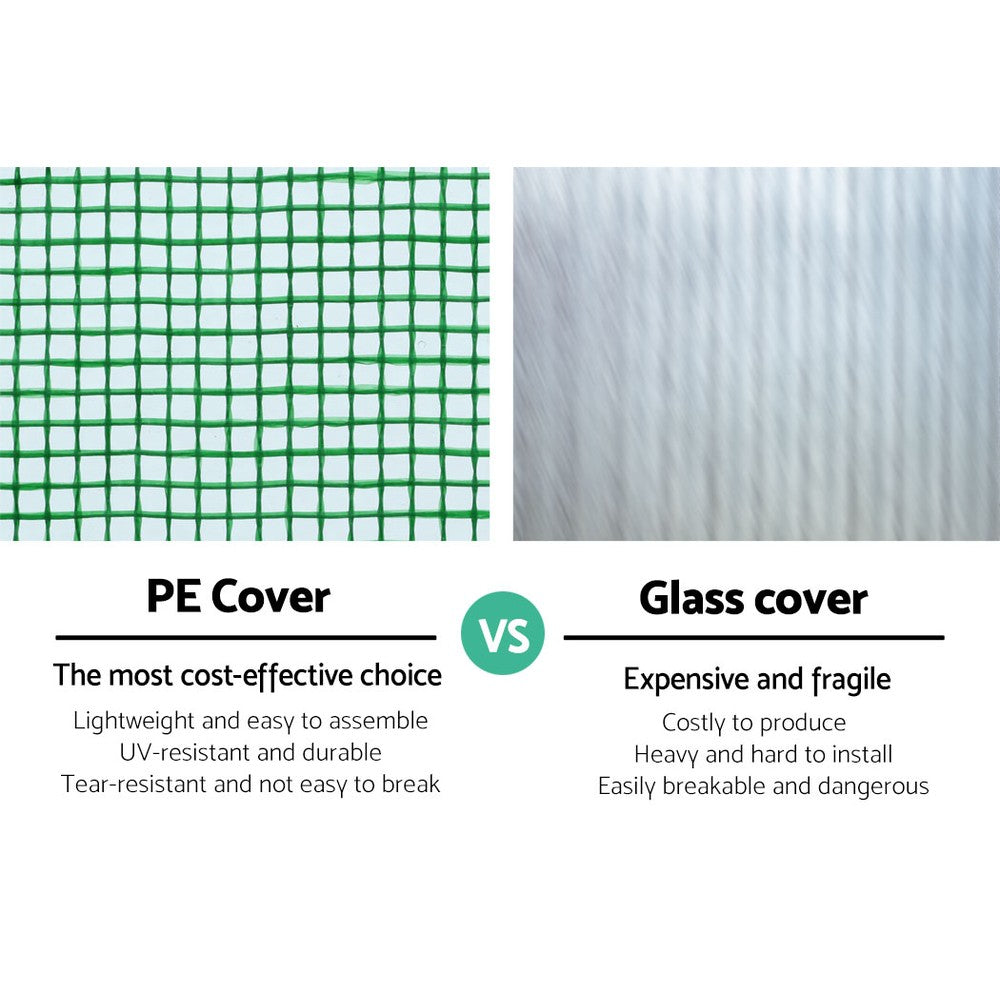 Green Fingers Greenhouse 4x3x2M Walk in Green House Tunnel Plant Garden Shed Dome-Home & Garden > Green Houses-PEROZ Accessories