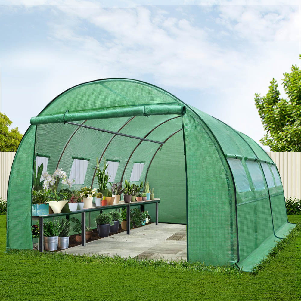 Green Fingers Greenhouse 4x3x2M Walk in Green House Tunnel Plant Garden Shed Dome-Home & Garden > Green Houses-PEROZ Accessories