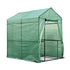 Green Fingers Greenhouse 1.2x1.9x1.9M Walk in Green House Tunnel Plant Garden Shed 4 Shelves-Home & Garden > Green Houses-PEROZ Accessories
