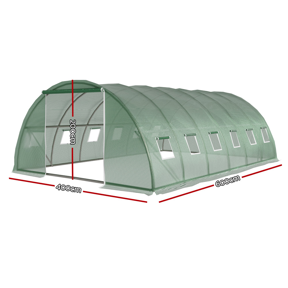 Green Fingers Greenhouse 6x4x2M Walk in Green House Tunnel Plant Garden Shed Dome-Home & Garden > Green Houses-PEROZ Accessories