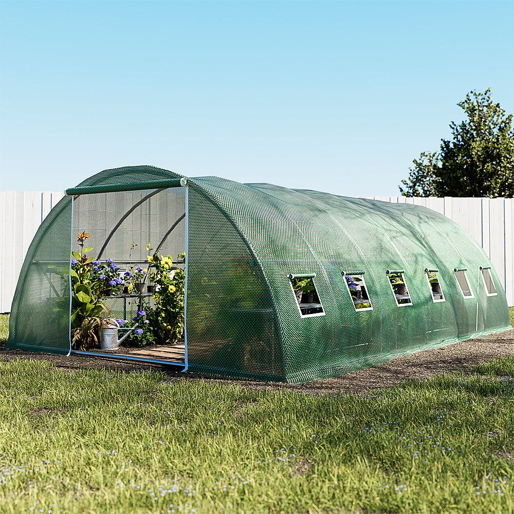 Green Fingers Greenhouse 6x4x2M Walk in Green House Tunnel Plant Garden Shed Dome-Home & Garden > Green Houses-PEROZ Accessories