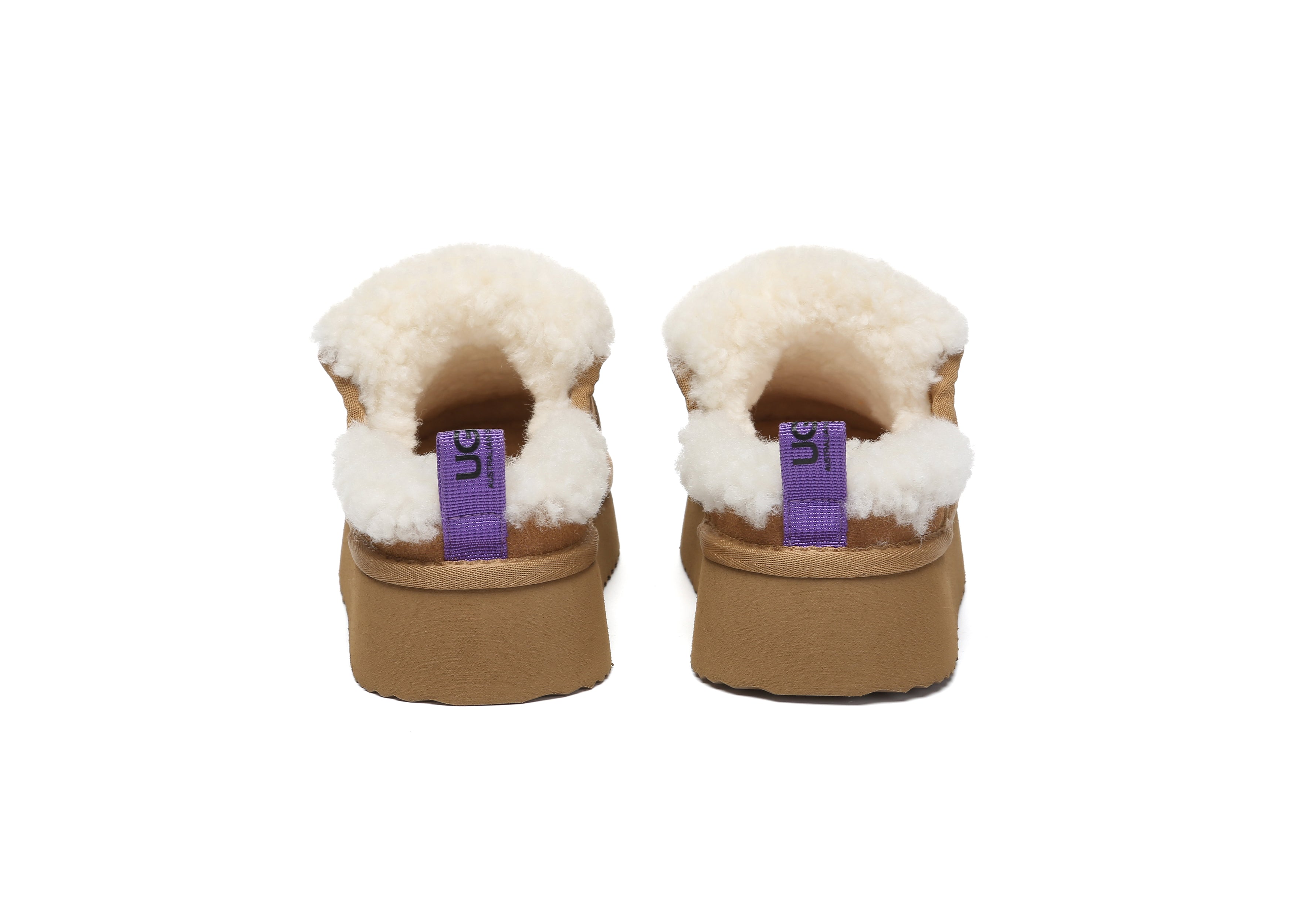 AUSTRALIAN SHEPHERD® UGG Slippers Sheepskin Wool Platform Theia-PEROZ Accessories