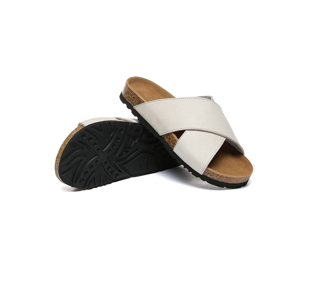 EVERAU® Women Slides Leather Crossover Summer Croia-PEROZ Accessories