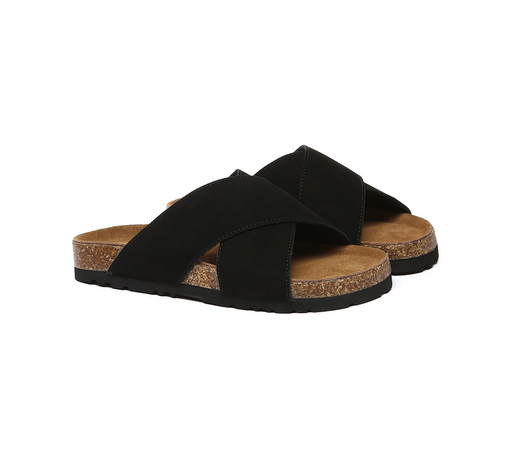 EVERAU® Women Slides Leather Crossover Summer Croia-PEROZ Accessories