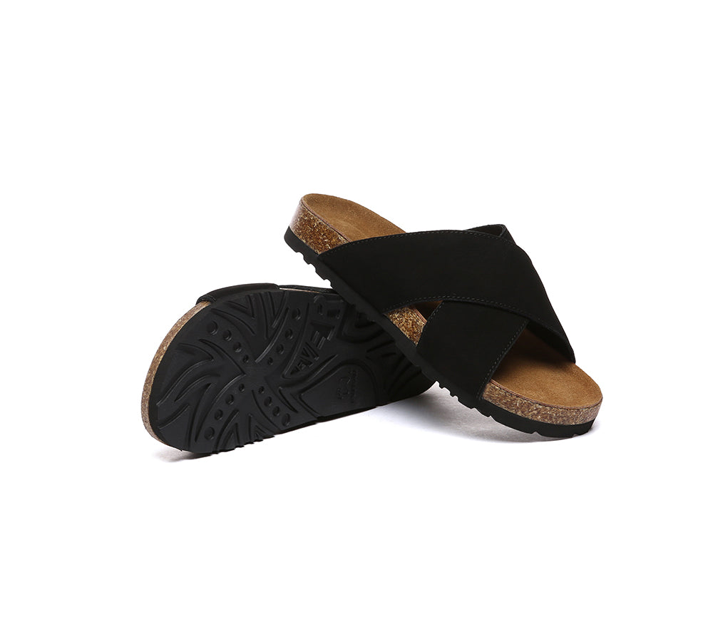 EVERAU® Women Slides Leather Crossover Summer Croia-PEROZ Accessories