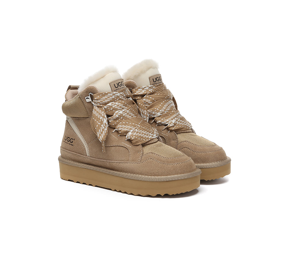 AUSTRALIAN SHEPHERD® UGG Boots Women Lace Up Ankle Platform Samir-PEROZ Accessories