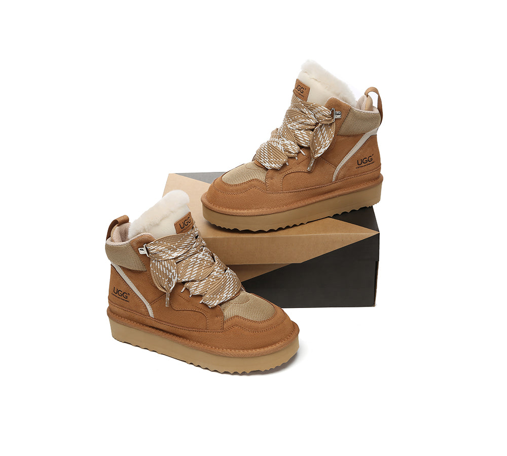 AUSTRALIAN SHEPHERD® UGG Boots Women Lace Up Ankle Platform Samir-PEROZ Accessories