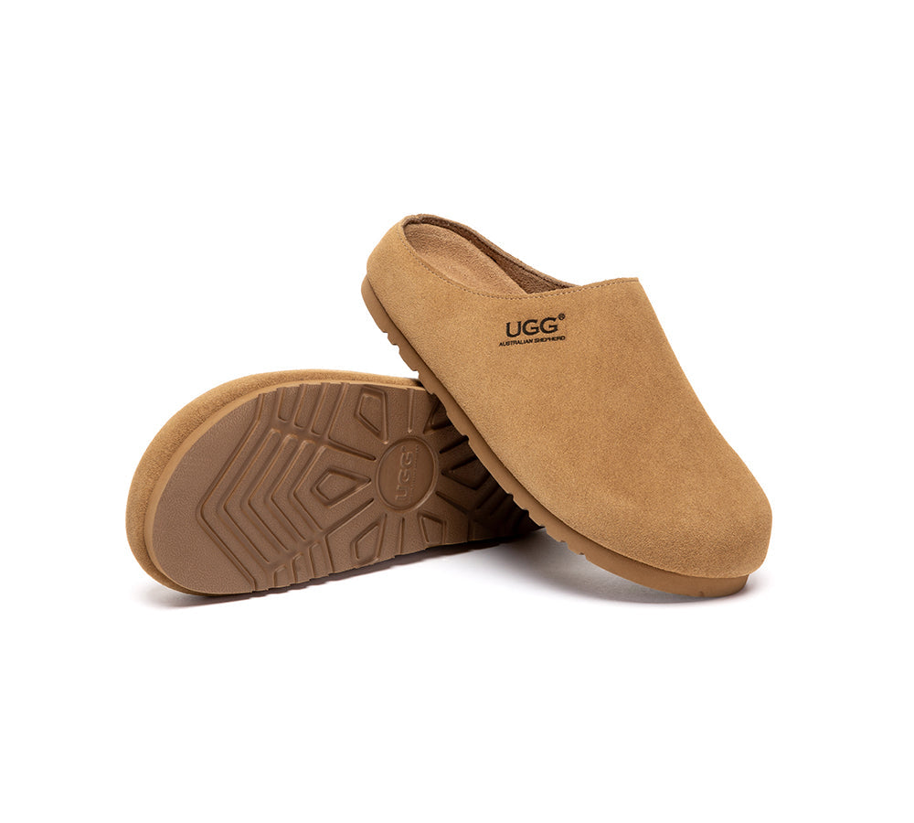 AUSTRALIAN SHEPHERD Unisex Suede Slip On Casual Mules Marven