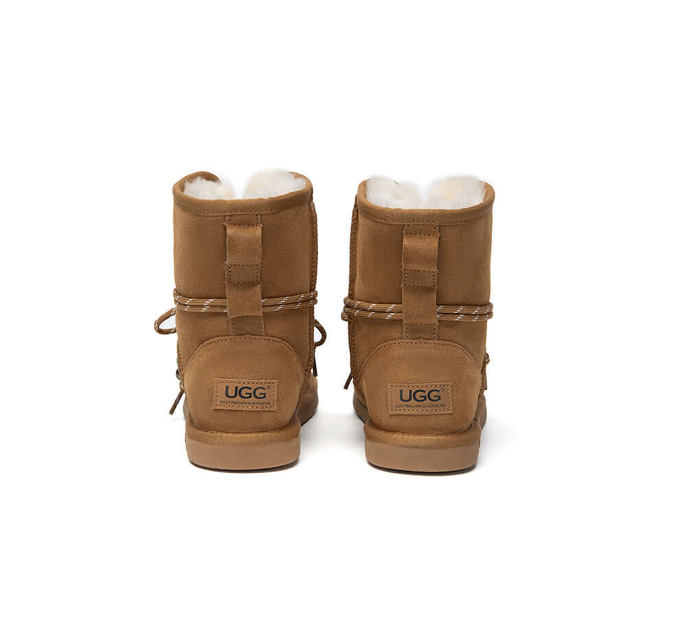 AUSTRALIAN SHEPHERD® 2-Way Style UGG Boots Women Sheepskin Wool Adjustable Strap Carlos-PEROZ Accessories